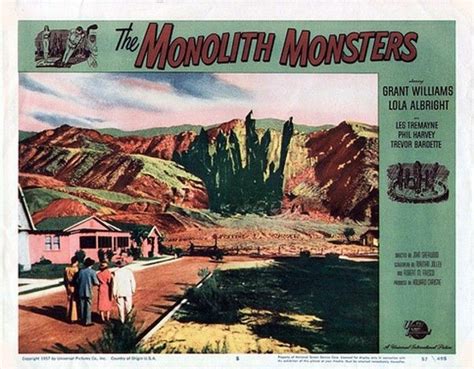 The Monolith Monsters 1957 3b Theater Poster Archive Fantasy Movies