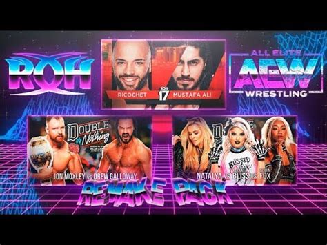 Aew double or nothing takes it will start at 8pm et/5pm pt (1am on monday in the uk). AEW DOUBLE OR NOTHING AND ROH 17TH ANNIVERSARY MATCH CARD REMAKES PSD Y PARTES BY Jika - YouTube