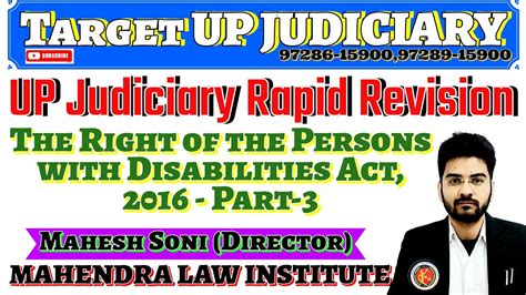 The Rights Of The Persons With Disabilities Act 2016 Upjudiciary