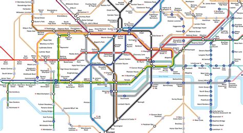 Map Of London Tube And Attractions United States Map