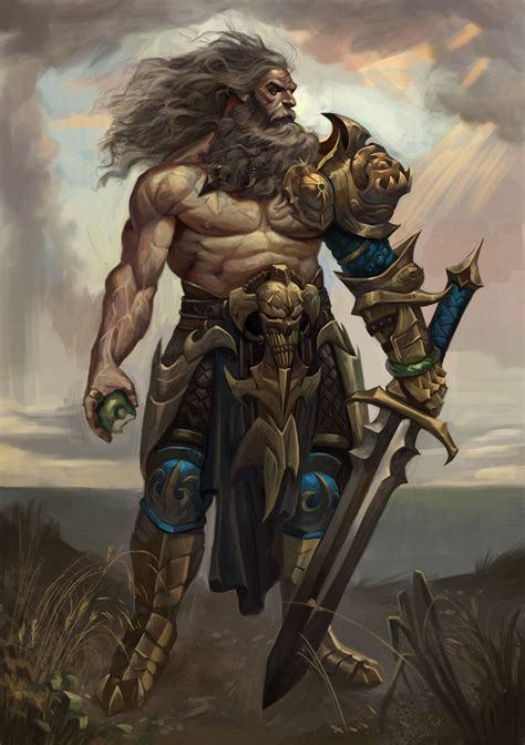 Artstation Barbarian 03 Diablo Gustavo Pelissari Fantasy Art Men