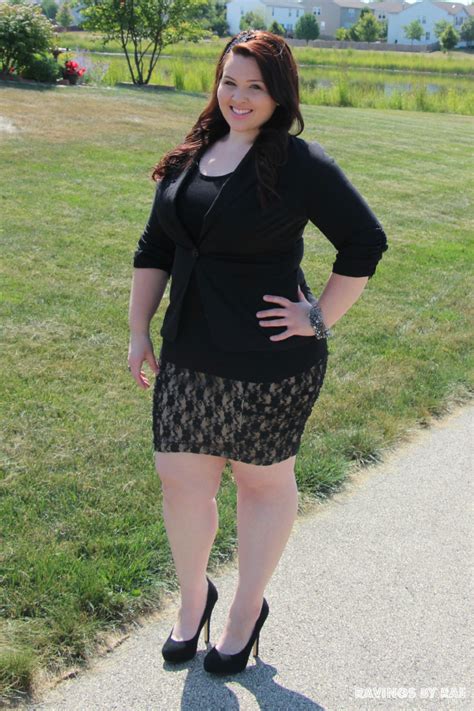 plus size ootd lace and blazer sarah rae vargas