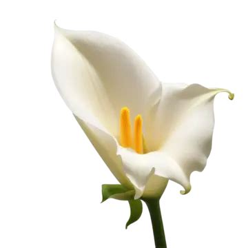 White Calla Lily Flower Isolated On Transparent Background White Calla