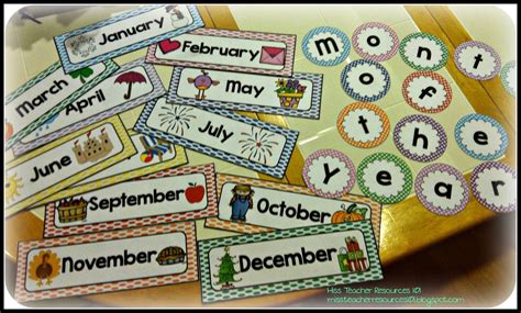 Calendar Months of the Year Display | Classroom organization, Preschool ...