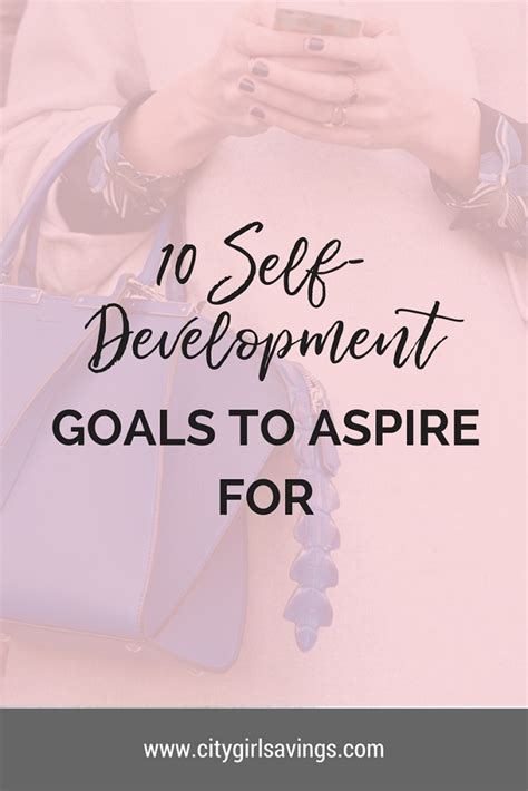 10 Self Development Goals To Aspire For City Girl Savings
