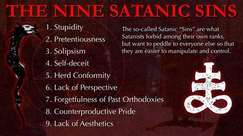 This Is A Culling The Nine Satanic Sins Show You How To Survive It