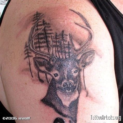 Whitetail Deer Tattoo Designs Whitetail Deer Done On My Deer Tattoo