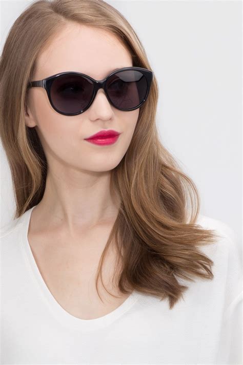 Stella Round Dark Gray Frame Sunglasses For Women Eyebuydirect Canada