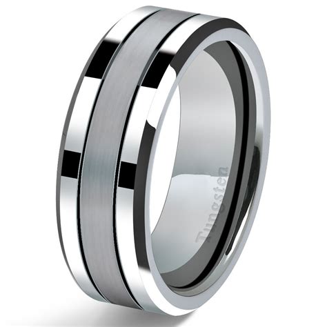 When you choose a tungsten ring you are. Tungsten Carbide Mens Wedding Band Ring 8mm Modern ...
