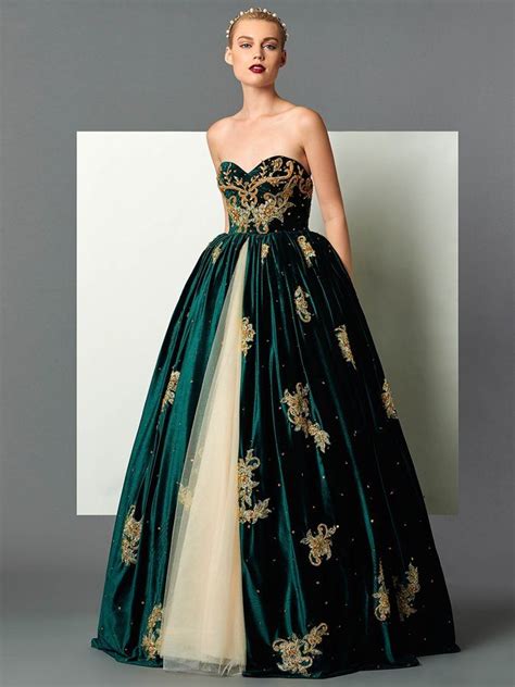 Velvet Sweetheart Ball Gown Appliques Beading Embroidery Floor Length