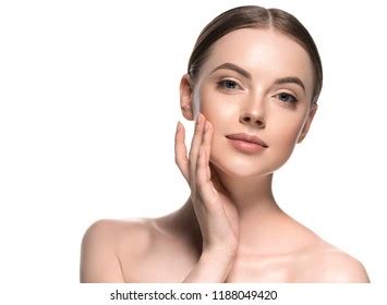 Beautiful Skin Woman Face Closeup Healthy Stock Photo Shutterstock