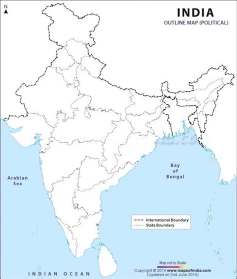 India Political Map Printable Images And Photos Finder