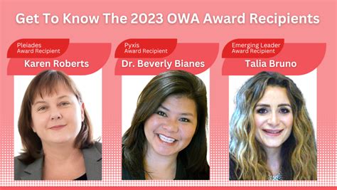 Get To Know This Years Owa Award Recipients Optical Womens Association
