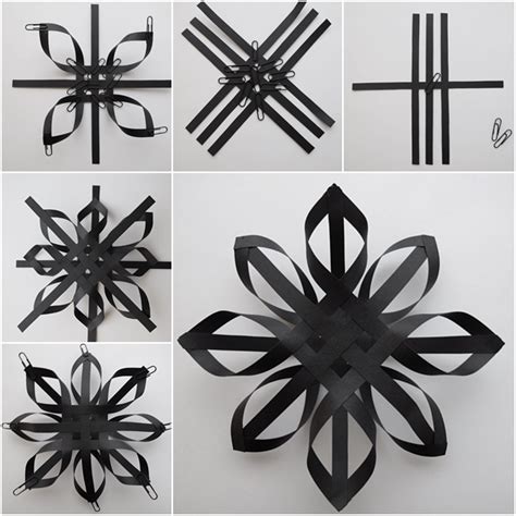 Diy 3d Paper Snowflake Ornaments