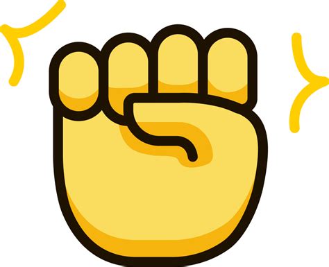 Raised Fist Icon Emoji Sticker 28622235 Png