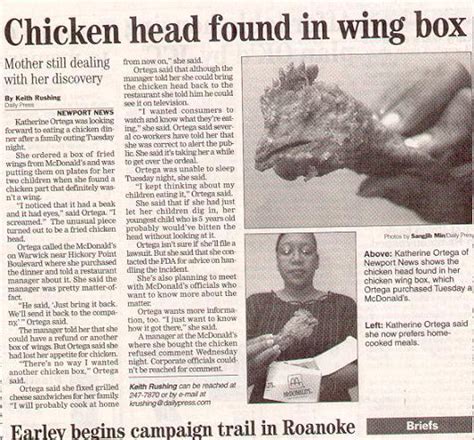 Kids around the country are doing just that by making their own newspapers. Fried Chicken Head | Funny News Headlines | Know Your Meme