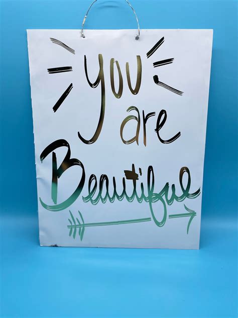 You Are Beautiful Sign Etsy