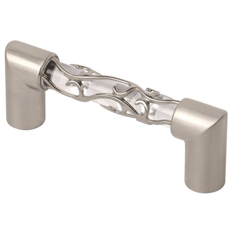 Veneti bronze cabinet pull $6.10. Liberty Crystal Lace 3 in. (76mm) Satin Nickel and Clear Cabinet Pull-P16310C-116-C - The Home Depot