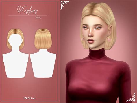 Sims 4 Cc Hair Blonde Streaks In Cas Mode Jestennessee