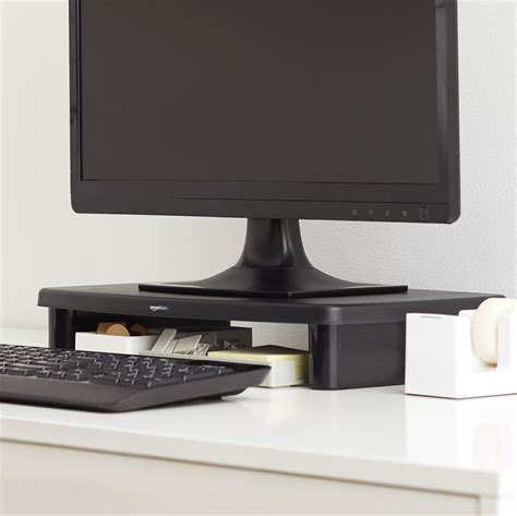 Amazon Basics Adjustable Computer Monitor Riser Desk Stand Buy Online