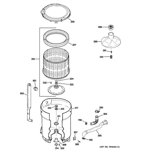 Ge front load washer drum belt. Looking for GE model WHRE5550K2WW washer repair ...