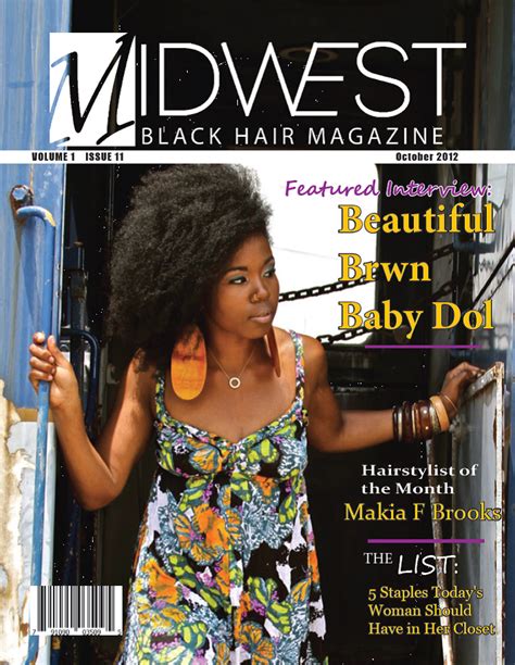 Midwest Black Hair Magazine October 2012 Issue Featuring Beautiful