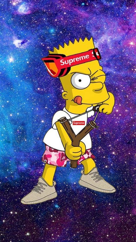 Tons of awesome simpsons supreme wallpapers to download for free. Supreme Bart Wallpapers - Broken Panda