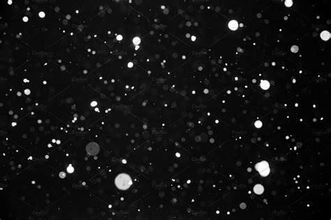 Falling Snow On Black Background Featuring Snow Background And Black