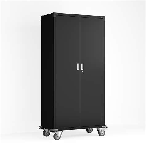 Topcobe Steel Storage Cabinet Rolling Storage Cabinet With 4