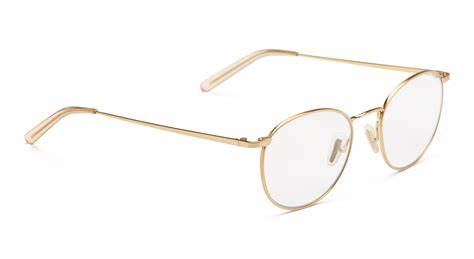 Neil Satin Gold Wire Frame Glasses Gold Rimmed Glasses Wire Rimmed Glasses