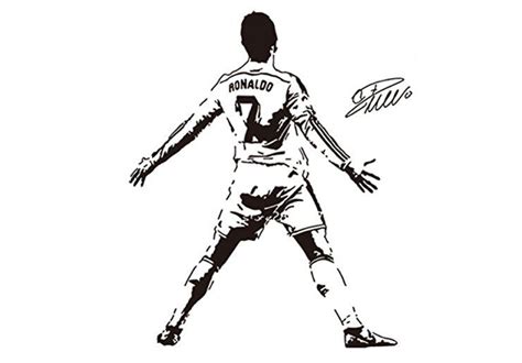Los Mejores Dibujos De Cristiano Ronaldo Para Colorear ☀️