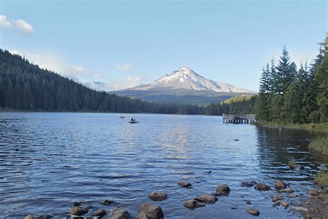 Casing Oregon Fishing In Second Prairie Trillium Lake Then And Now