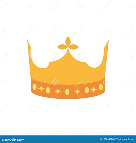 Gold Crown Monarch Jewel Royalty Stock Vector Illustration Of