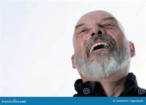 Laughing Senior Adult Man With A Positive Attitude Stock Photo Image