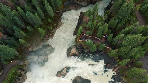 Athabasca Falls In Jasper National Park Alberta Canada Image Free
