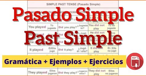 Pasado Simple En Inglés O Past Simple Con Gramática Y Ejercicios