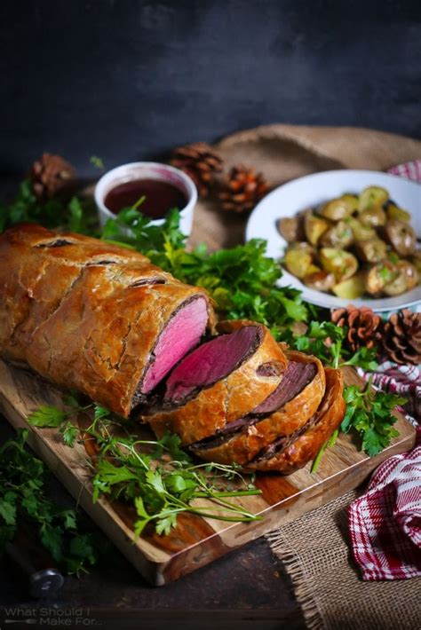 Serve with just the potatoes, or add you. Beef Wellington with Red Wine Sauce - What Should I Make ...