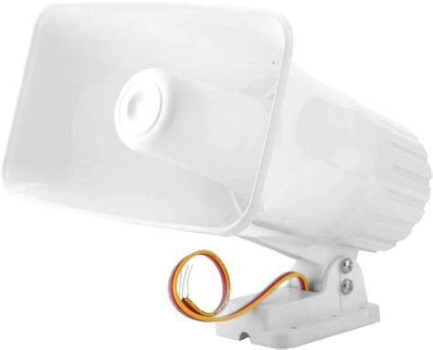 Electronic Alarm Siren Horn 150db Indooroutdoor Security Siren Dc 12v