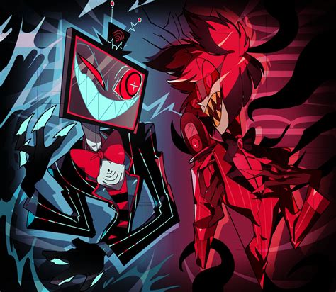 гч i Ж w 4 Alastor Hazbin Hotel Vox Hazbin Hotel