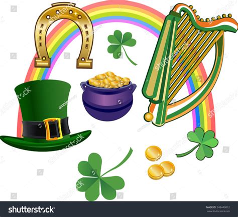 Saint Patricks Day Symbols Saint Patrick S Day Symbols Vector