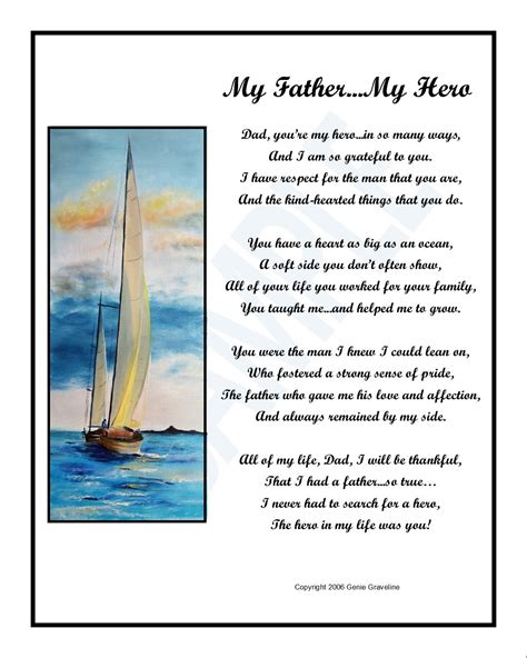 Mu Fathermy Hero Poem By Genie Graveline In 2021 Hero Father