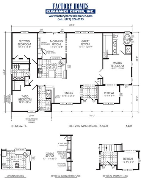 6 Bedroom Triple Wide Floor Plans Web