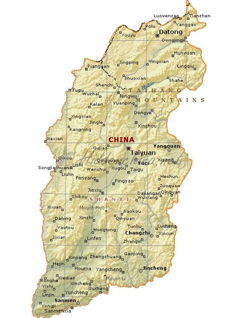 Shanxi Province Capital Map Population Lets Chinese