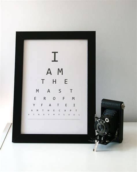 Eye Chart Art With Your Favorite Quote Eye Chart Diy Craft Projects