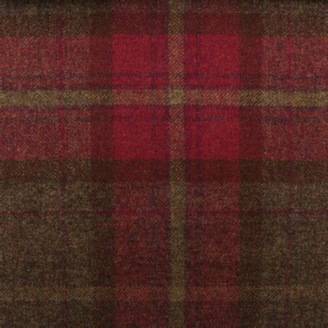 100 Pure Scottish Upholstery Wool Woven Tartan Check Plaid Curtain