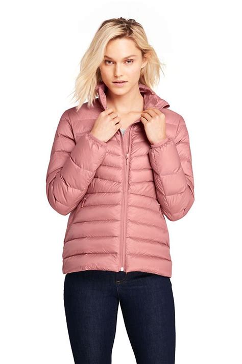 Womens Ultralight Packable Down Jacket From Lands End Jackets Down