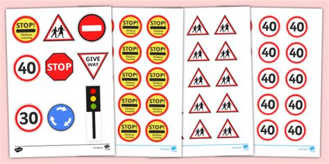 Small World Road Signs And Traffic Lights Teacher Made