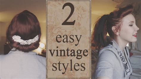 Quick And Easy Vintage Hairstyles Hairstyle Guides