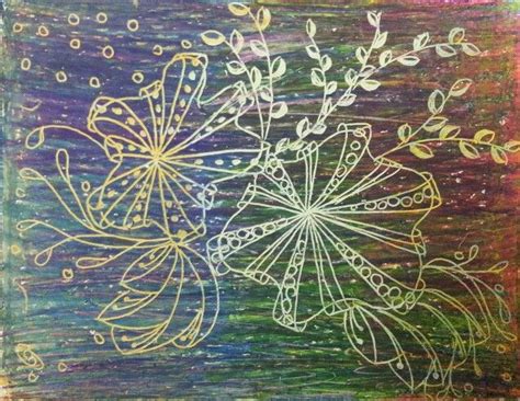 Sgraffito With Artist Loft Oil Pastels Oil Pastel Painting Sgraffito