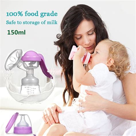 Breast Pump Hand Free Breastfeeding For Mom Portable Manual Breast